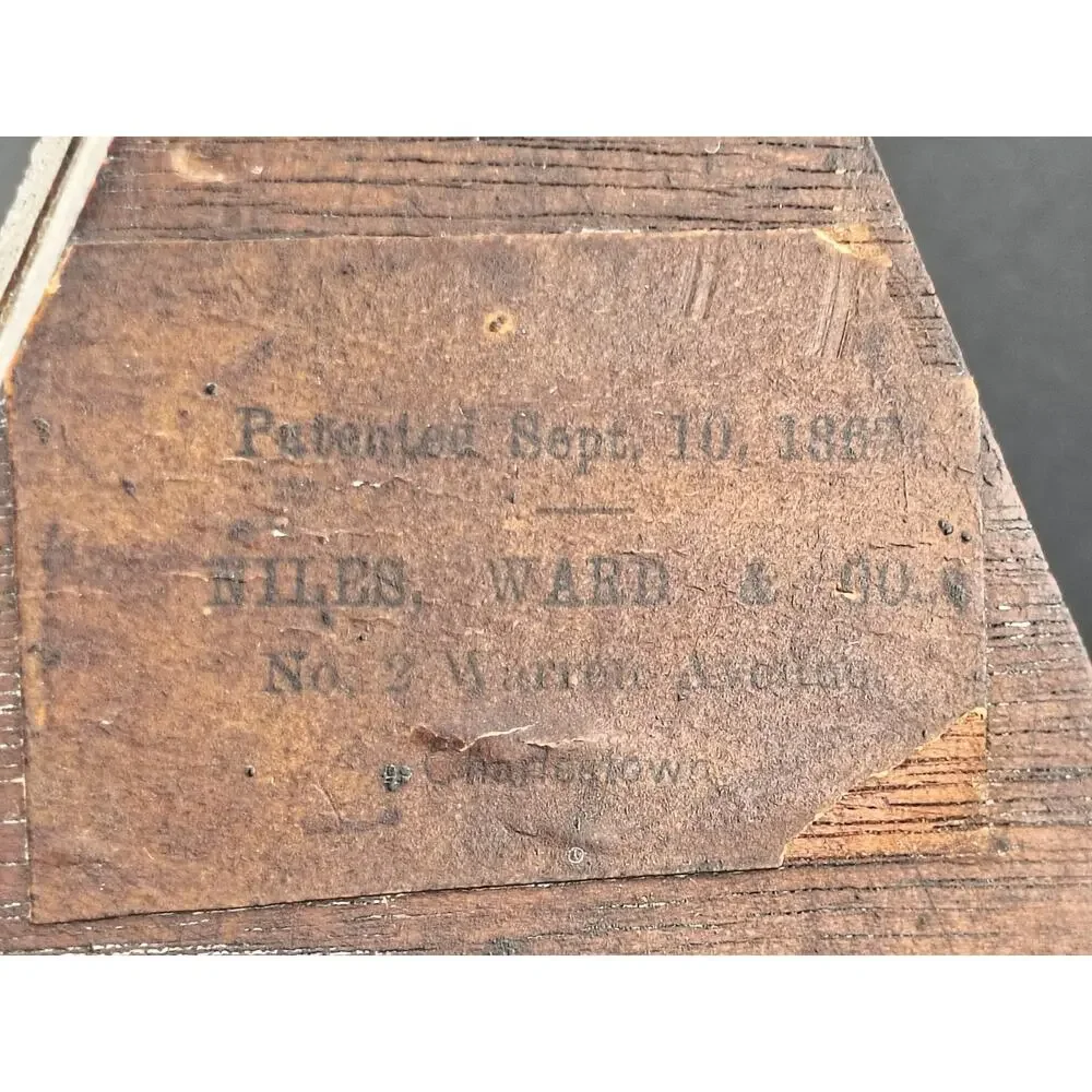 Antique 1867 John Haley Bellamy Masonic Clock Niles Ward & Co Charlestown MA